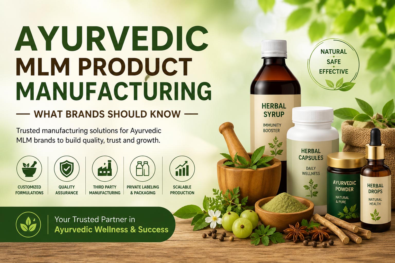 You are currently viewing Ayurvedic MLM Product Manufacturing – What Brands Should