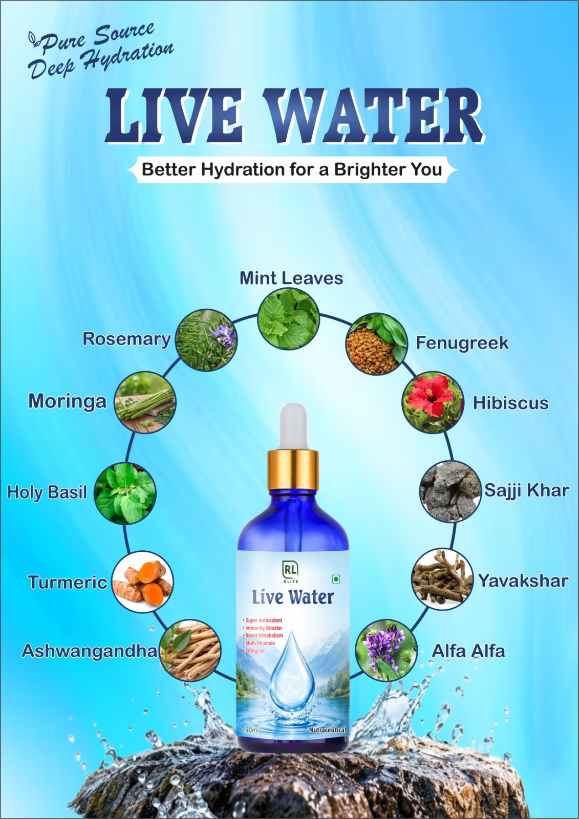 Live Water Drops convenience